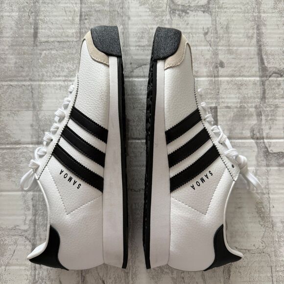 Adidas Samoa Shoes Cloud White Black Streamlined Retro Streetwear Casual Sz 10 main image 7